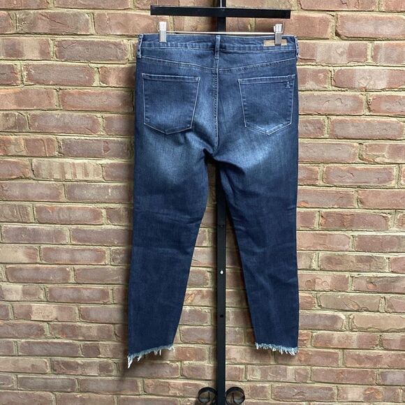 Articles Of Society High Rise Cropped Frayed Hem Jeans Size 32 NEW - Picture 4 of 7